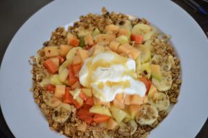 Fruts bowl! at Namaste Casa de Té in Tulum