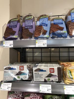 Vegan goodies   at denn's Biomarkt in Freising