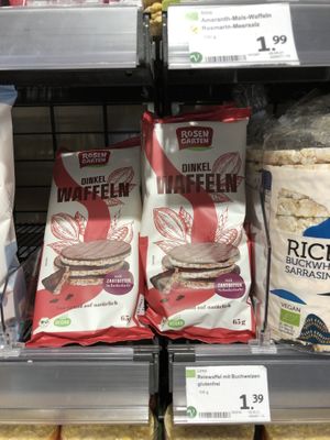 Vegan goodies   at denn's Biomarkt in Freising