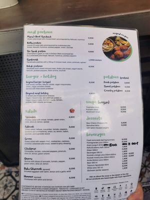 Menu 2 at Falafel Taste Middle East in Thessaloniki
