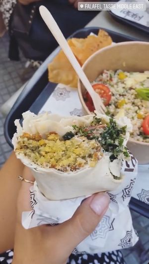 Classic falafel wrap  at Falafel Taste Middle East in Thessaloniki