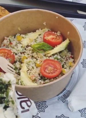 Quinoa salad   at Falafel Taste Middle East in Thessaloniki