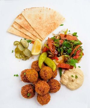 Falafel portion at Falafel Taste Middle East in Thessaloniki