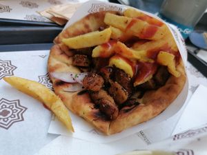 Soya Original Vegan Wrap at Falafel Taste Middle East in Thessaloniki