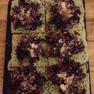 vegan gluten free pizza at Las Gringas in Arequipa