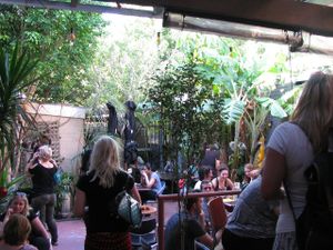 Courtyard at Sappho Books Cafe & Bar in Glebe