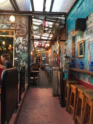 Decor at Sappho Books Cafe & Bar in Glebe