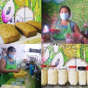 Yanet our main Chef hows learn all about the preparation of our menu from Alef and her mom, she is a very kind a beautiful woman mother of two cute and lovely kids! at Organic Love in Cruz De Huanacaxtle