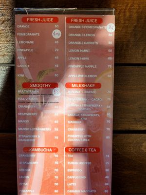 Menu (27.06.2023) at Falafel Koy in Istanbul