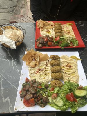 Falafel plate  at Falafel Koy in Istanbul