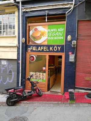 Restaurant exterior at Falafel Koy in Istanbul