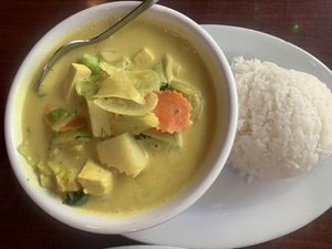 Yellow curry   at Coconut on T in Sacramento