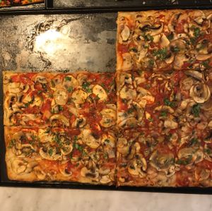 mushroom and herbs at Romana Pizza in Lisbon