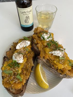 Roasted butternut squash at Brochan in Edinburgh