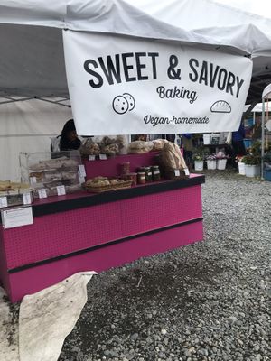Vegan baking at Homer Farmers Market in Homer