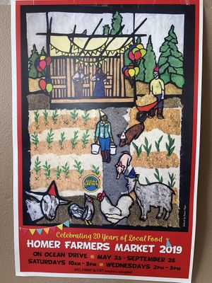 Poster at Homer Farmers Market in Homer