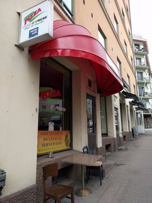 Outside at Pizza Express - Mariankatu in Helsinki