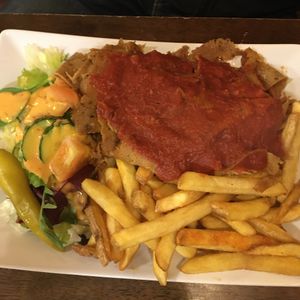 vöner with fries at Pizza Express - Mariankatu in Helsinki