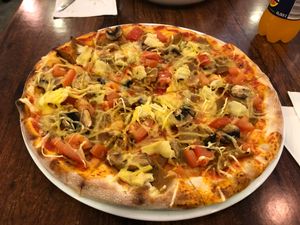 DIY vegan pizza   at Pizza Express - Mariankatu in Helsinki