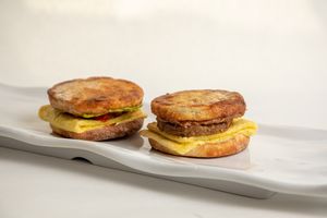 Vegan and Gluten - Free Breakfast Sandwich! at Main Squeeze Juice Co. - Rock Hill in St Louis