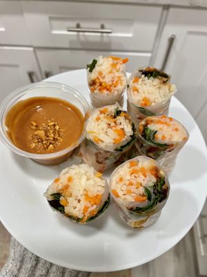 Autumn rolls at Golden Bamboo in San Jose