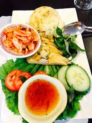 Hai Nam chicken over rice.  at Golden Bamboo in San Jose