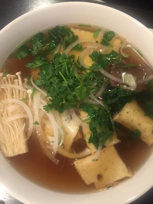 I believe this was the golden bamboo pho, very tasty and clean broth. can't go wrong w this pho at Golden Bamboo in San Jose