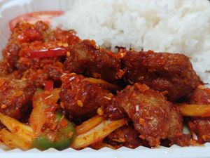 $11.99 Chili Lemongrass Chicken: Decent but probably wouldn't get again. at Golden Bamboo in San Jose