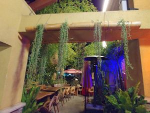 Outside seating area at Golden Bamboo in San Jose