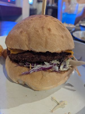 Some delicious burg 😌 at Netherworld in Fortitude Valley