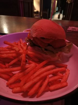 Burger at Netherworld in Fortitude Valley