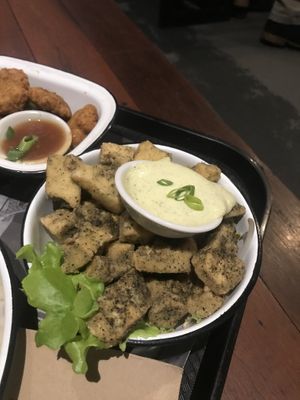 Salt and pepper tofu  at Netherworld in Fortitude Valley