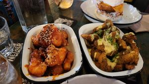 Cauliflower and broccoli bites at Netherworld in Fortitude Valley
