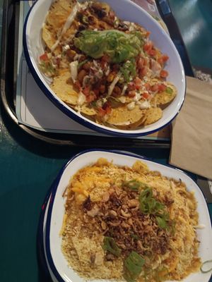 Nachos and Macaroni and vegan cheese #Veganuary at Netherworld in Fortitude Valley