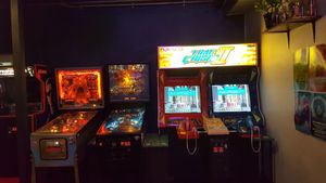 Pinball and shooters at Netherworld in Fortitude Valley