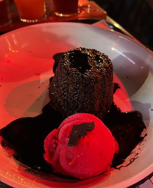 Lava cake   at Netherworld in Fortitude Valley
