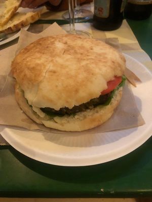 Green Burger at JustVeggie in Siracusa