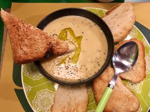 Chickpea Soup at JustVeggie in Siracusa