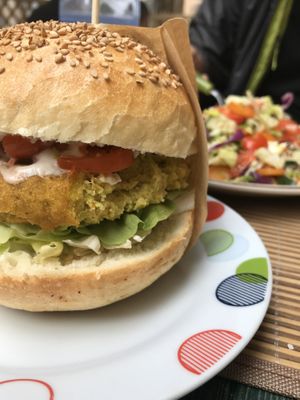 Sole burger at JustVeggie in Siracusa