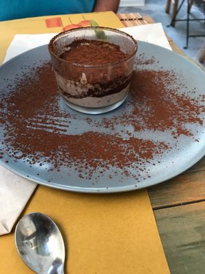 Tiramisu at JustVeggie in Siracusa
