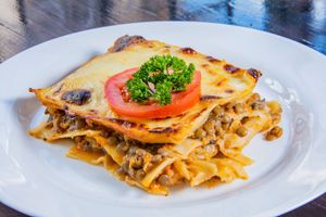 Lasaña de lentejas at Mach'ay Alimentos Artesanales in Tabio