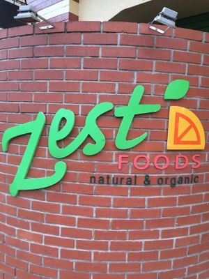 Outside of a shop at Zest Foods in Kobe