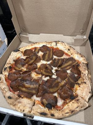 Vegan Pepperoni + bacon  at Floralia in Honolulu