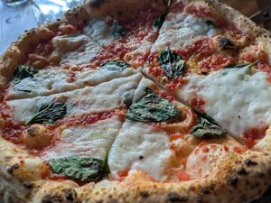 Pizza margarita! Delicious! at Floralia in Honolulu