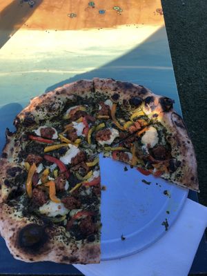 Pesto pizza  at Floralia in Honolulu