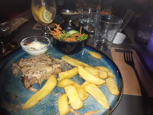 Vegan steak at Le Touquet in Oostende