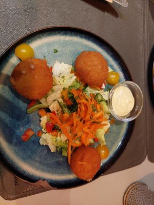 Vegan trio kroket at Le Touquet in Oostende