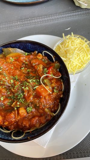 Kleine vegan spaghetti 🍝 🌱  at Le Touquet in Oostende