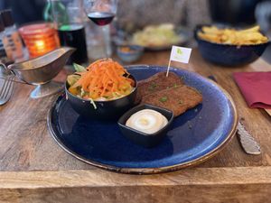 Seitan steak  at Le Touquet in Oostende