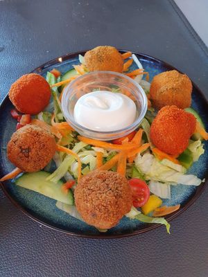 Assortiment croquettes vegan at Le Touquet in Oostende
